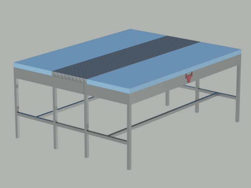 Meat Chopping Table Double